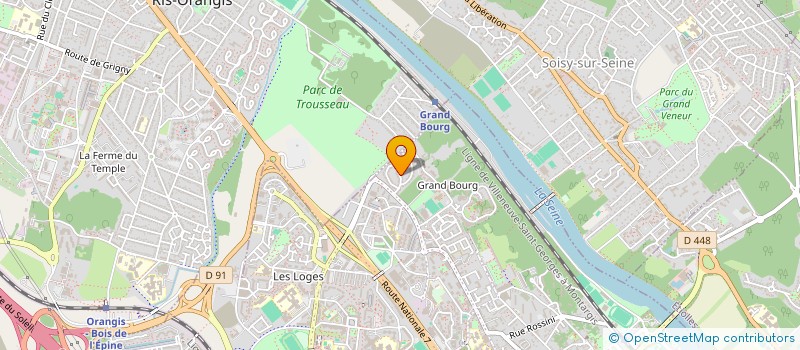 localisation de l'entreprise INAUVIS à EVRY-COURCOURONNES