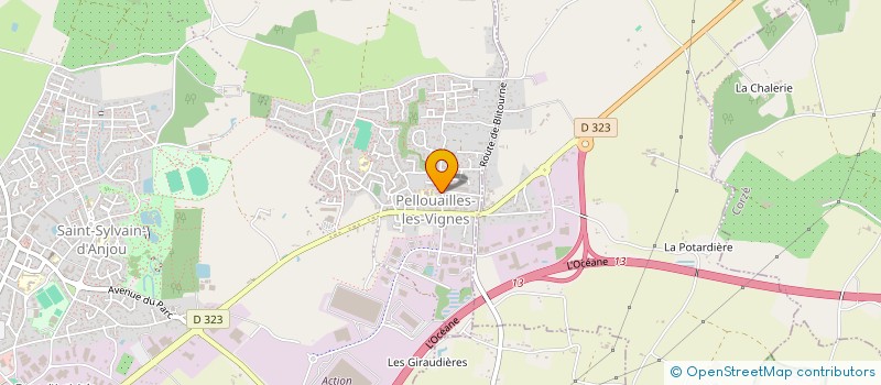 localisation de l'entreprise INAUXO  VERRIERES-EN-ANJOU