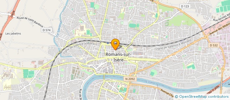 localisation de l'entreprise INAWA DEVELOPPEMENT à ROMANS-SUR-ISERE