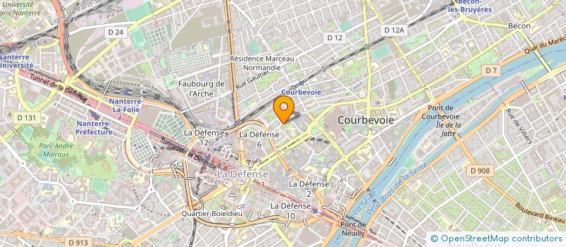 localisation de l'entreprise INAY CONSULTING à COURBEVOIE