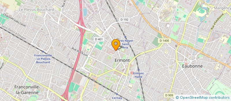 localisation de l'entreprise INAYA à ERMONT