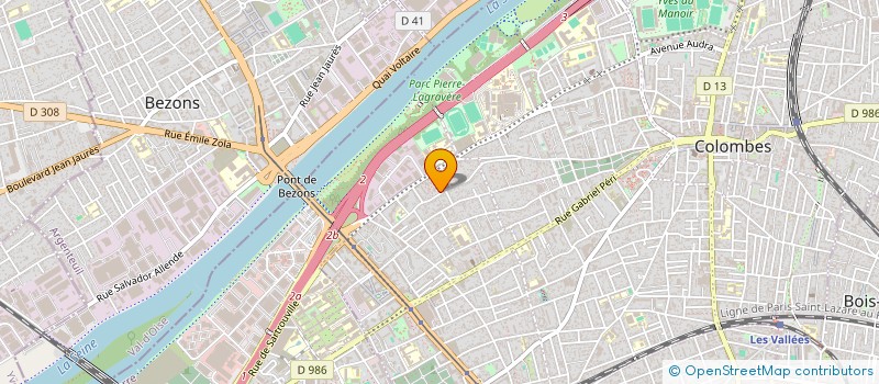 localisation de l'entreprise INAYA à COLOMBES