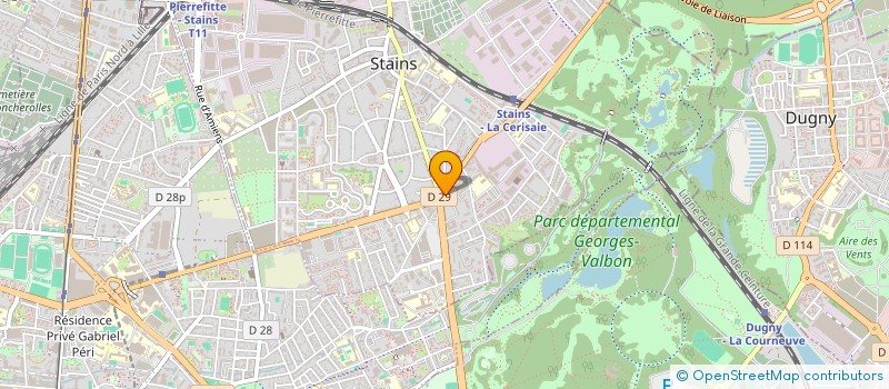 localisation de l'entreprise INAYA TRANSPORT  STAINS
