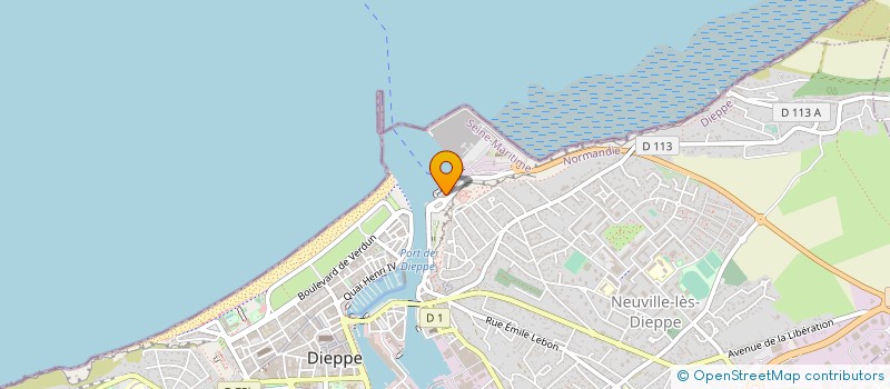 localisation de l'entreprise INBAWL SOCIETE D ARCHITECTURE ET D URBANISME SAS  DIEPPE