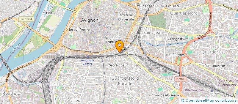 localisation de l'entreprise INCA à AVIGNON