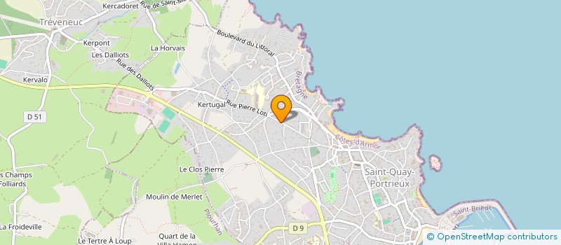 localisation de l'entreprise INCA'S  SAINT-QUAY-PORTRIEUX