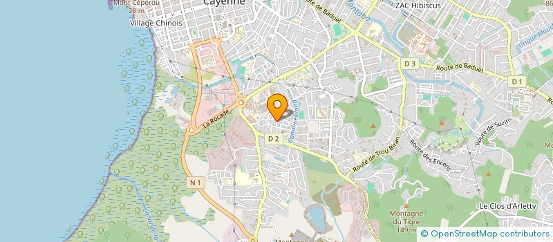 localisation de l'entreprise INCA SERVICES  CAYENNE