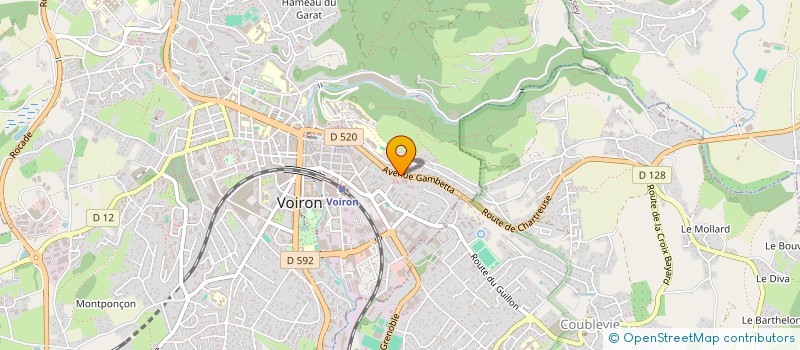 localisation de l'entreprise INCANTO 38 à VOIRON