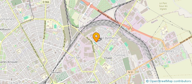 localisation de l'entreprise INCAR  BETHENY