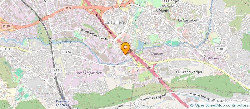 localisation de l'entreprise INCASA  VITROLLES