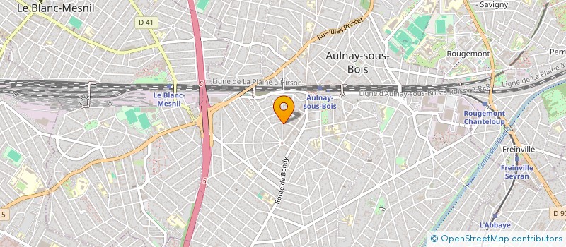 localisation de l'entreprise INCAU à AULNAY-SOUS-BOIS