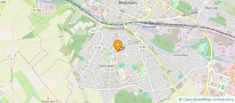 localisation de l'entreprise INCENDIE DE FRANCE  BEAUVAIS