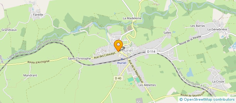 localisation de l'entreprise INCENDIE DETECTION EXTINCTION  HURIEL