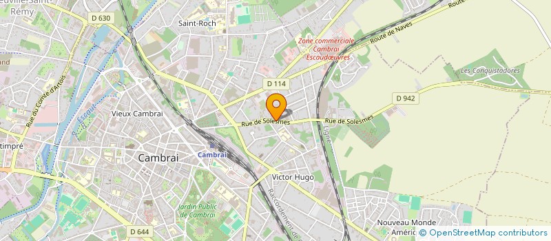 localisation de l'entreprise INCENDIE PROTECTION SECURITE à CAMBRAI