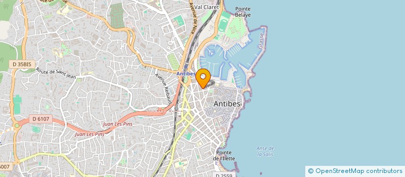 localisation de l'entreprise INCENDIE SECOURS SECURITE à ANTIBES
