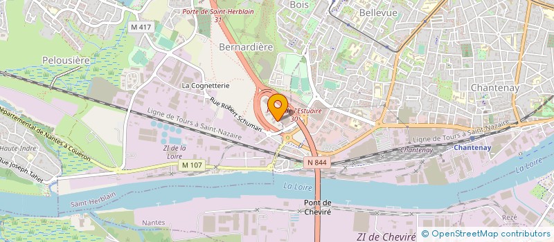 localisation de l'entreprise INCENDIE SECURITE NANTAISE à SAINT-HERBLAIN
