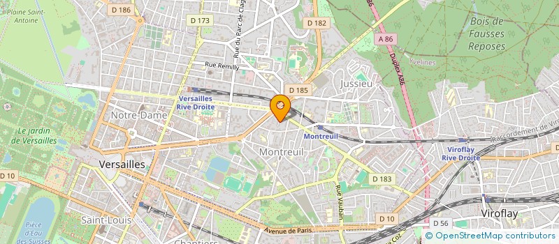 localisation de l'entreprise INCENDIES FILMS à VERSAILLES