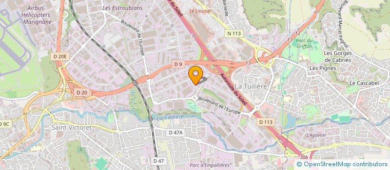 localisation de l'entreprise INCENDIZ TRAVAUX à VITROLLES