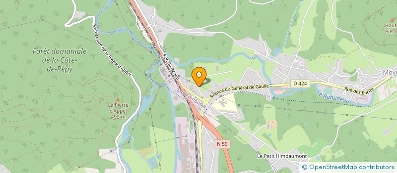 localisation de l'entreprise INCENTIVE GESTION LOGISTIQUE SAS à MOYENMOUTIER
