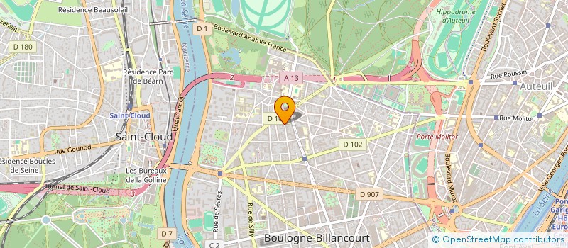 localisation de l'entreprise INCENTIVE TOURS INTERNATIONAL à BOULOGNE-BILLANCOURT