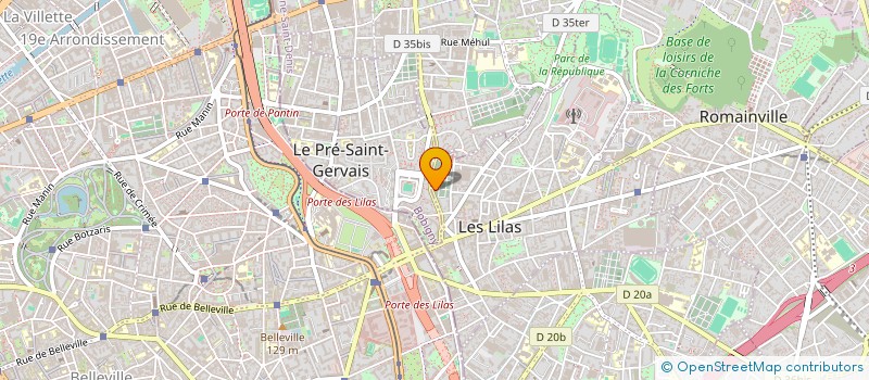 localisation de l'entreprise INCEPTION CONSEIL à LES LILAS