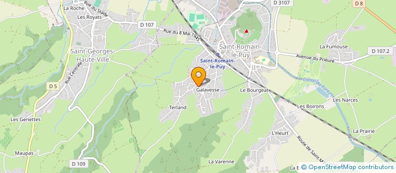 localisation de l'entreprise INCEPTO  SAINT-ROMAIN-LE-PUY