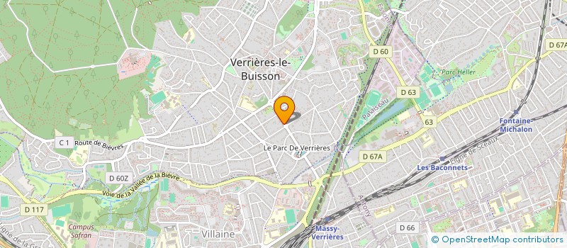 localisation de l'entreprise INCEPTUM à VERRIERES-LE-BUISSON