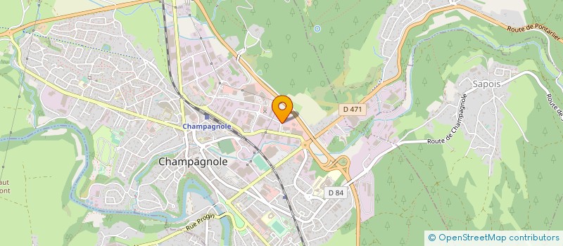 localisation de l'entreprise INCERMED DISTRIBUTION à CHAMPAGNOLE