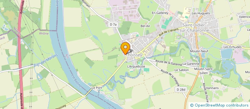 localisation de l'entreprise INCERTO  THOISSEY