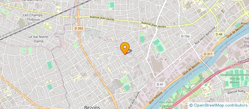 localisation de l'entreprise INCF  BEZONS