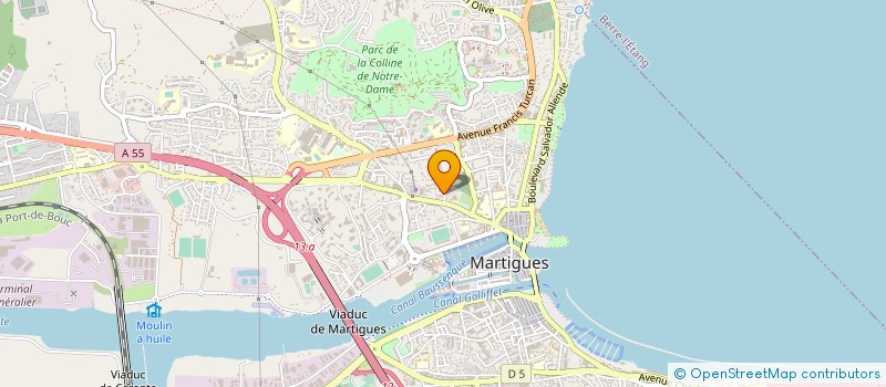 localisation de l'entreprise INCHCAPE SHIPPING SERVICES FRANCE à MARTIGUES