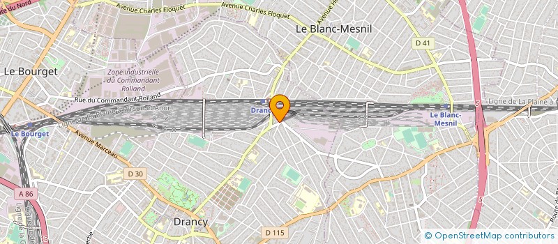 localisation de l'entreprise INCI  DRANCY