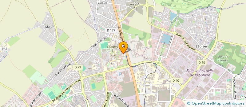 localisation de l'entreprise INCIDENCE à CAEN