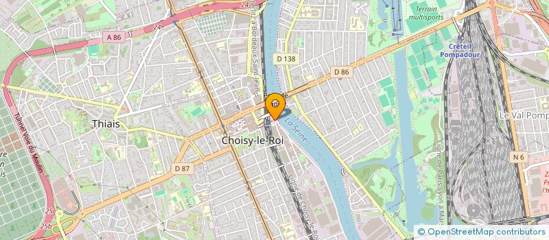 localisation de l'entreprise INCITY IMMOBILIER à CHOISY-LE-ROI