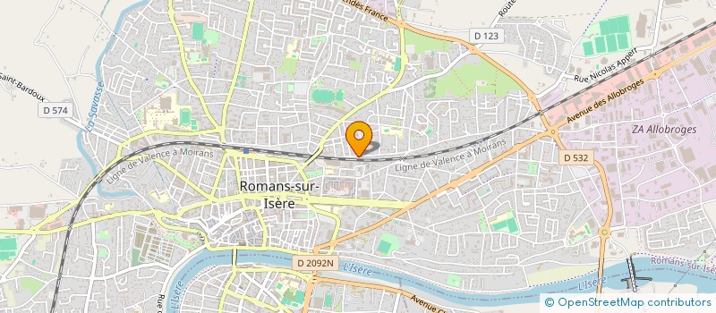 localisation de l'entreprise INCLUR  ROMANS-SUR-ISERE