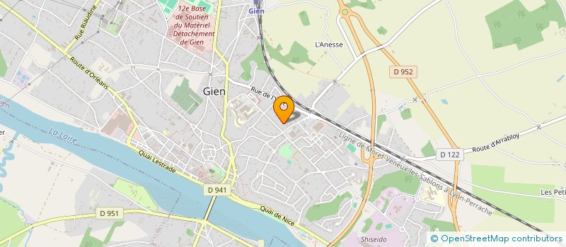 localisation de l'entreprise INCLUSI ' CHANT à GIEN