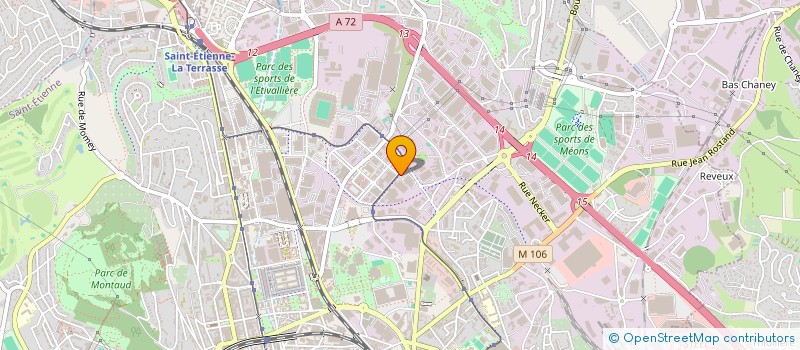 localisation de l'entreprise INCLUSIVE  SAINT-ETIENNE