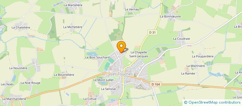 localisation de l'entreprise INCLUSIVE METAL  LES TOUCHES