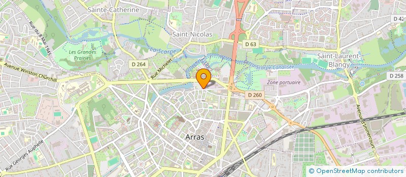 localisation de l'entreprise INCLUSY à ARRAS