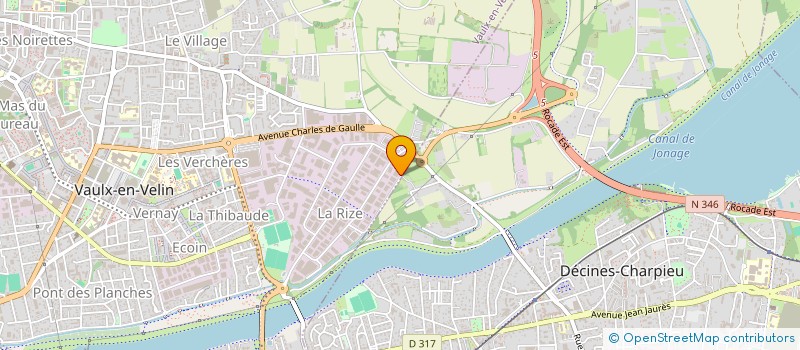 localisation de l'entreprise INCO SAFETY FRANCE à VAULX-EN-VELIN
