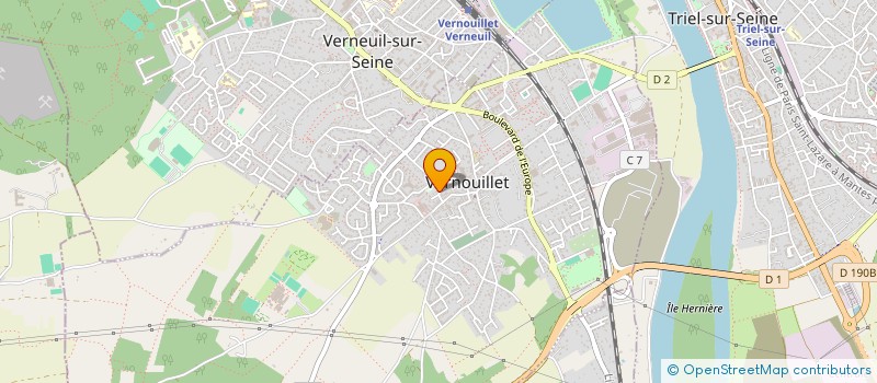 localisation de l'entreprise INCODEV à VERNOUILLET