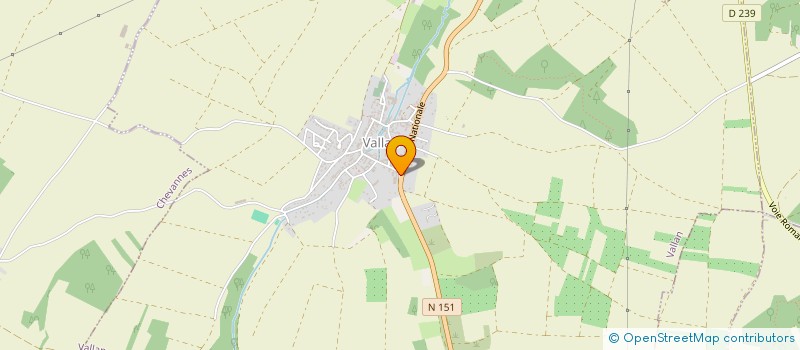 localisation de l'entreprise INCOMAC FRANCE SAS à VALLAN