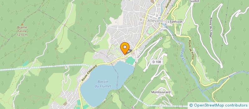 localisation de l'entreprise INCONTI'DOM MATERIEL MEDICAL  ALLEVARD