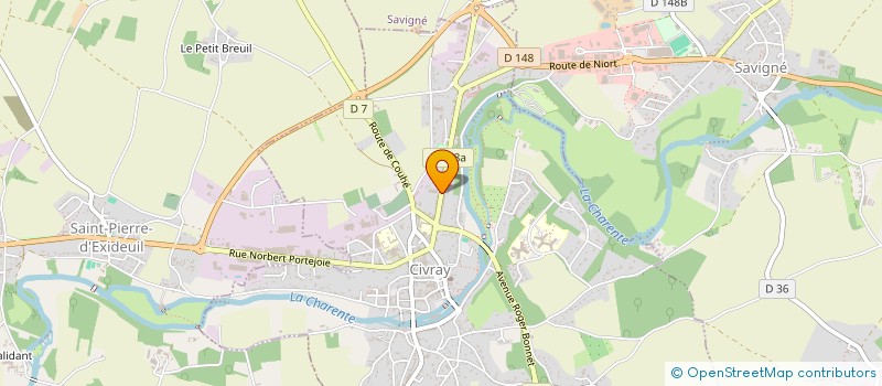 localisation de l'entreprise INCONTOURNABLE  CIVRAY