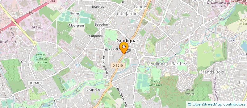 localisation de l'entreprise INCOTEC à GRADIGNAN