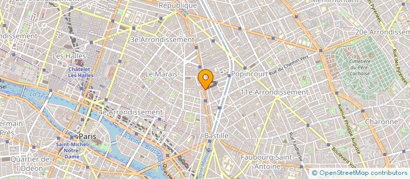 localisation de l'entreprise INCOTEX à PARIS