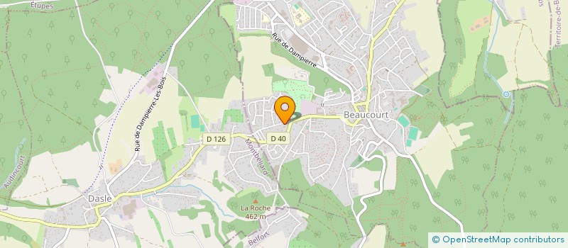localisation de l'entreprise INCRISIS à BEAUCOURT