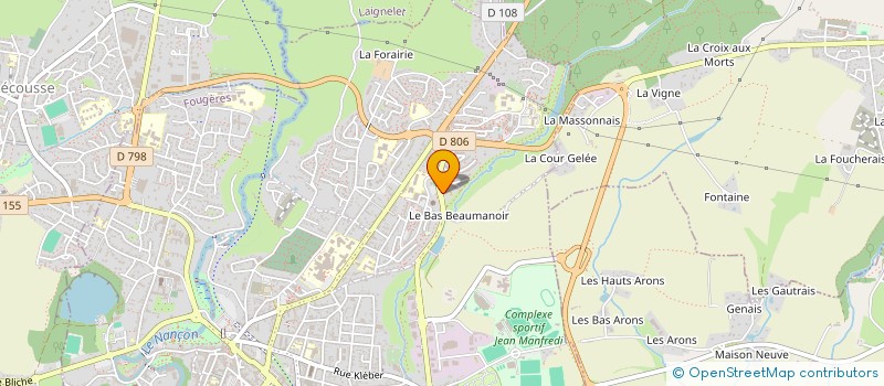 localisation de l'entreprise INCROYABLES COMESTIBLES FOUGERES  FOUGERES