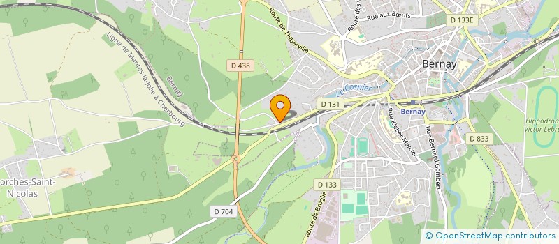 localisation de l'entreprise INCUBATECK  CAORCHES-SAINT-NICOLAS