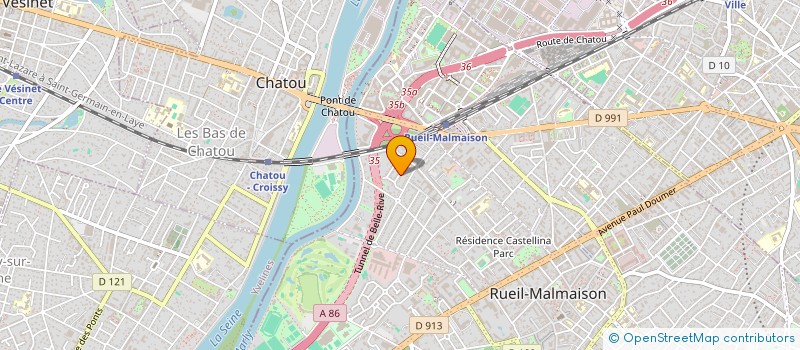 localisation de l'entreprise INCUBEX PARTNERS à RUEIL-MALMAISON